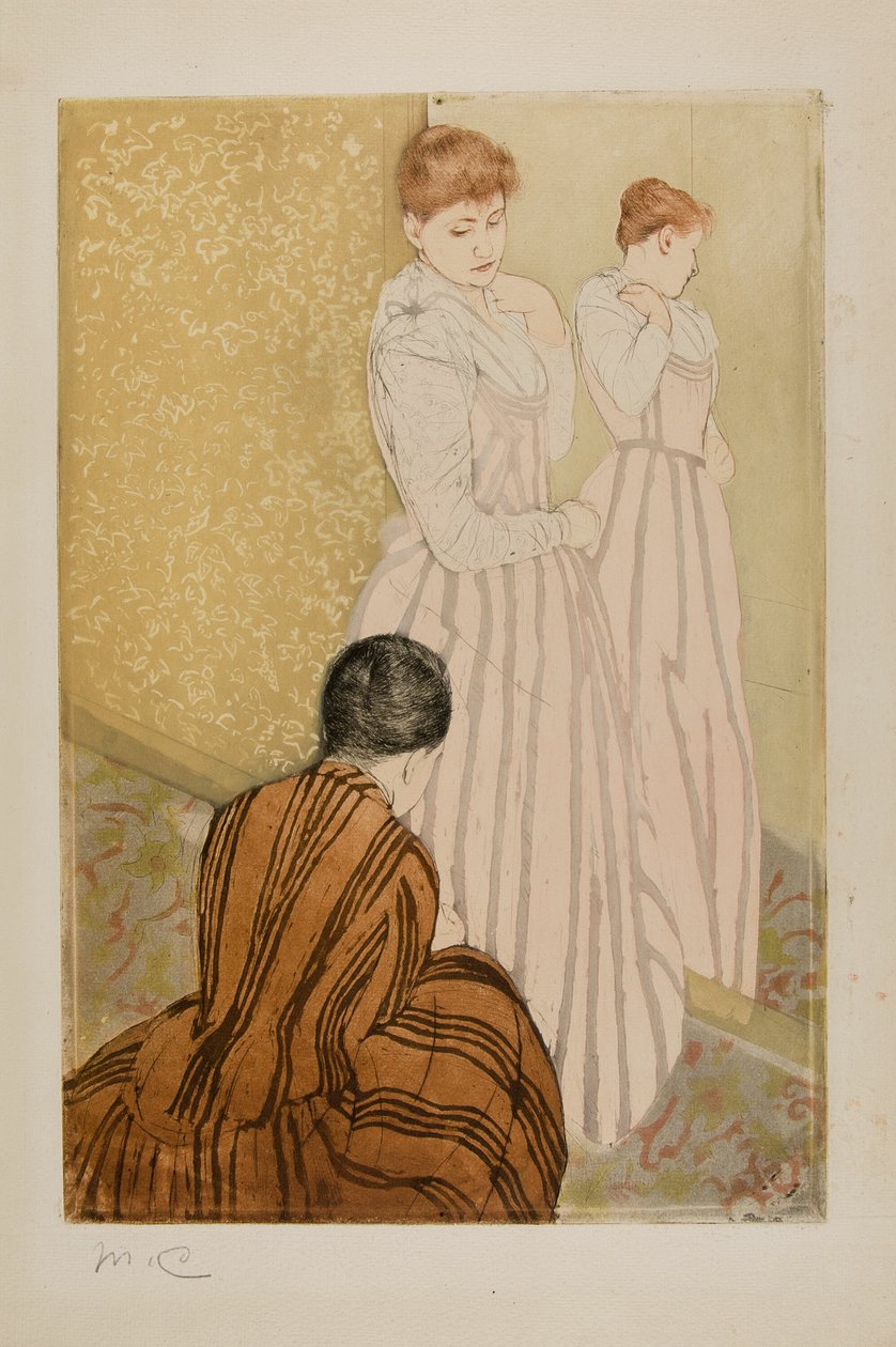 Az Illesztés alkotó: Mary Cassatt