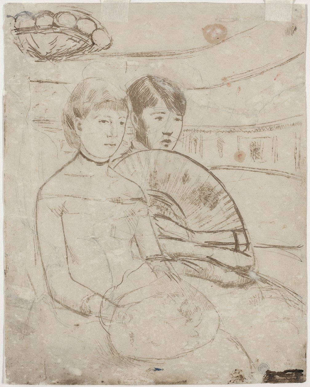 The Loge [verso] alkotó: Mary Cassatt