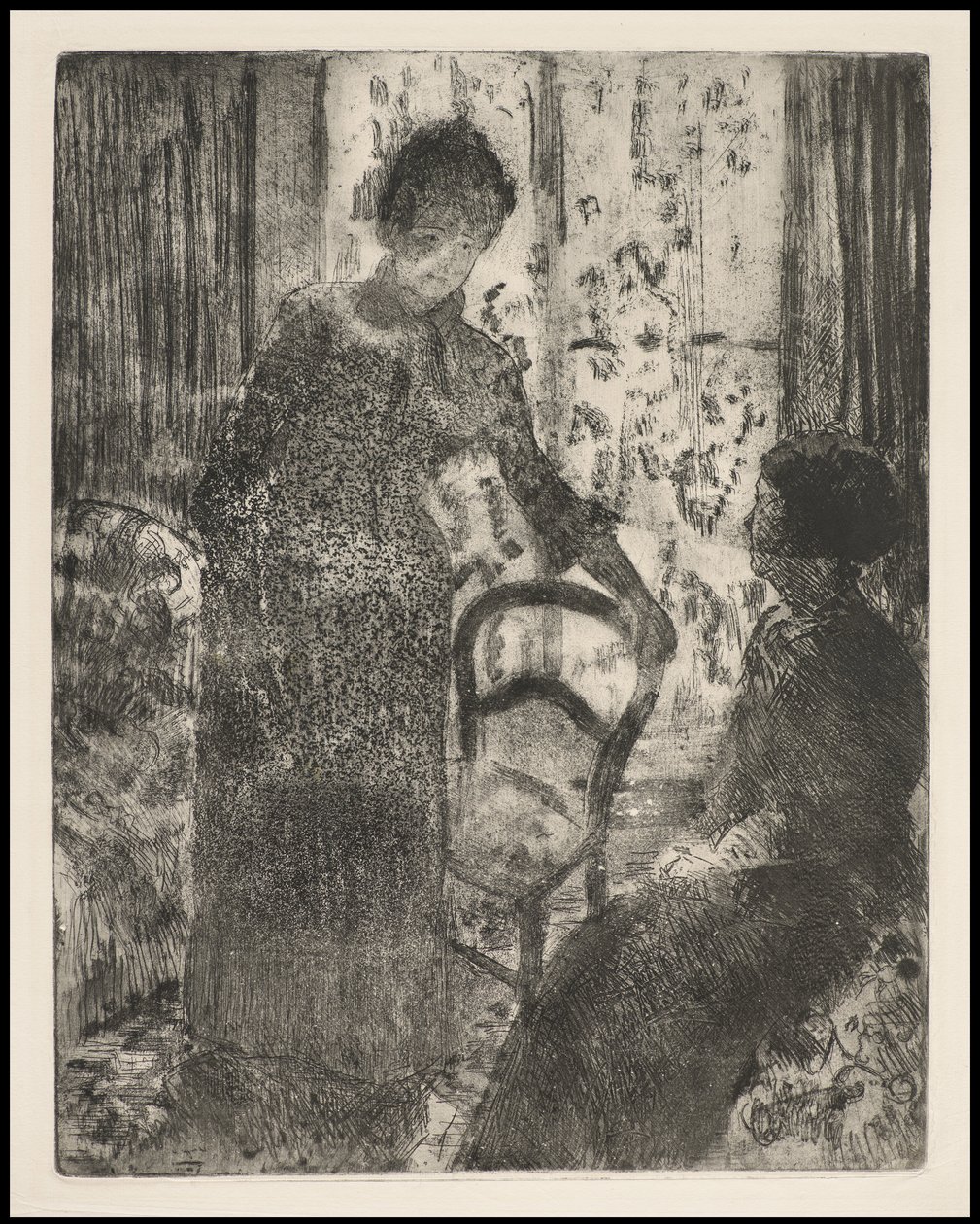 A látogatás, 1881 körül alkotó: Mary Cassatt
