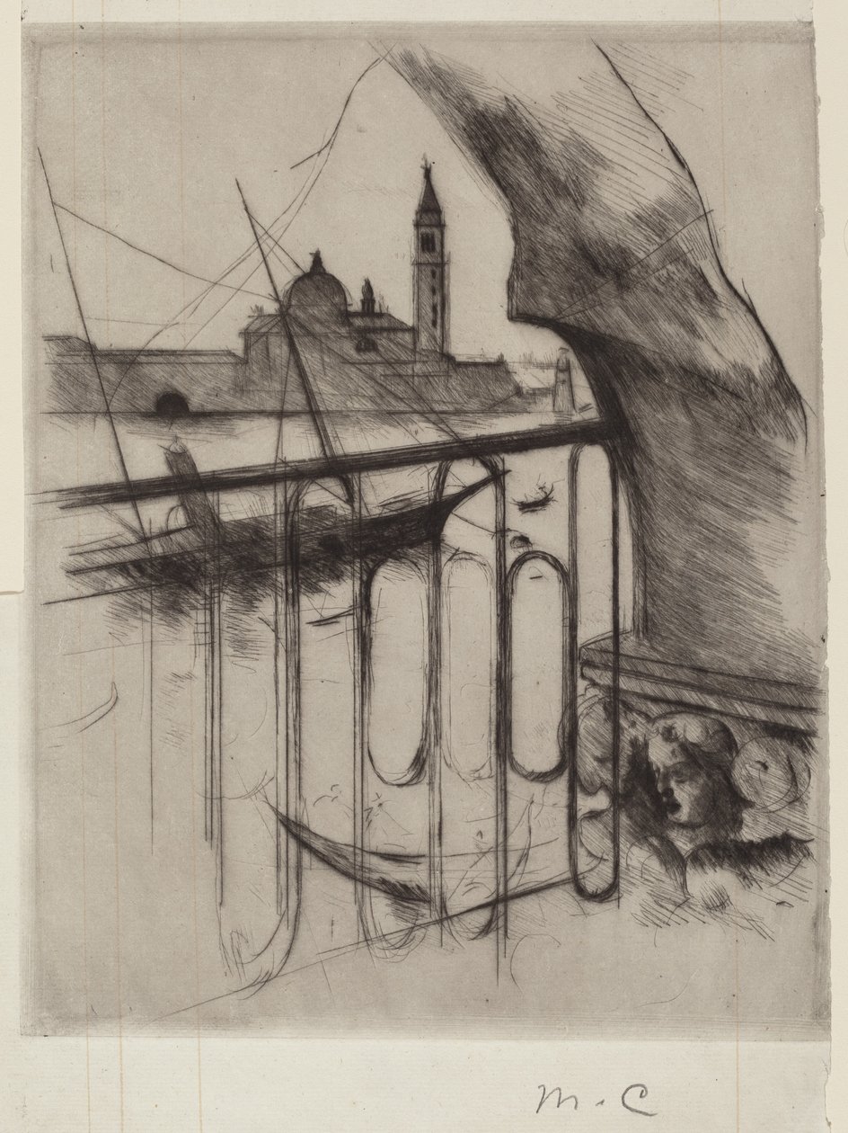 Velence látképe, 1887. alkotó: Mary Cassatt