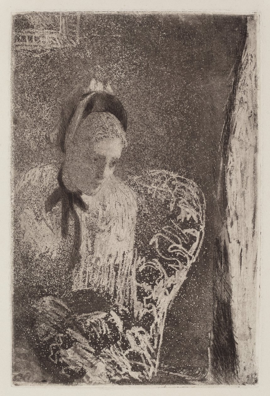 Várakozás, c. 1879. alkotó: Mary Cassatt