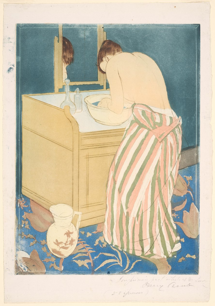 Nő fürdés alkotó: Mary Cassatt