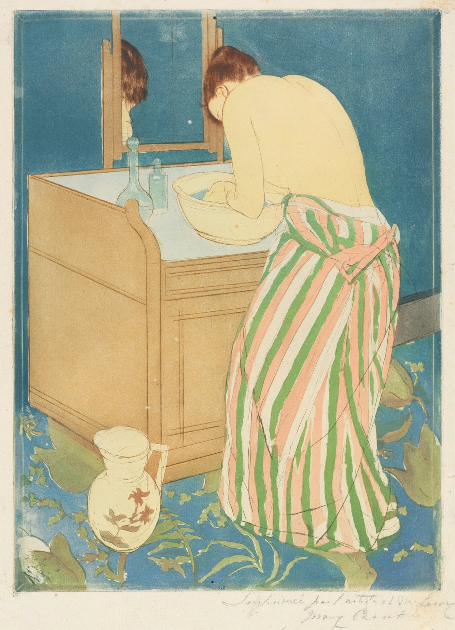 Nőfürdő, 1890-1891. alkotó: Mary Cassatt