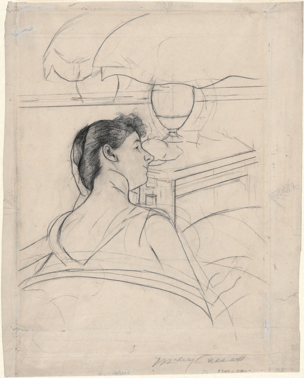 Nő és lámpa alkotó: Mary Cassatt