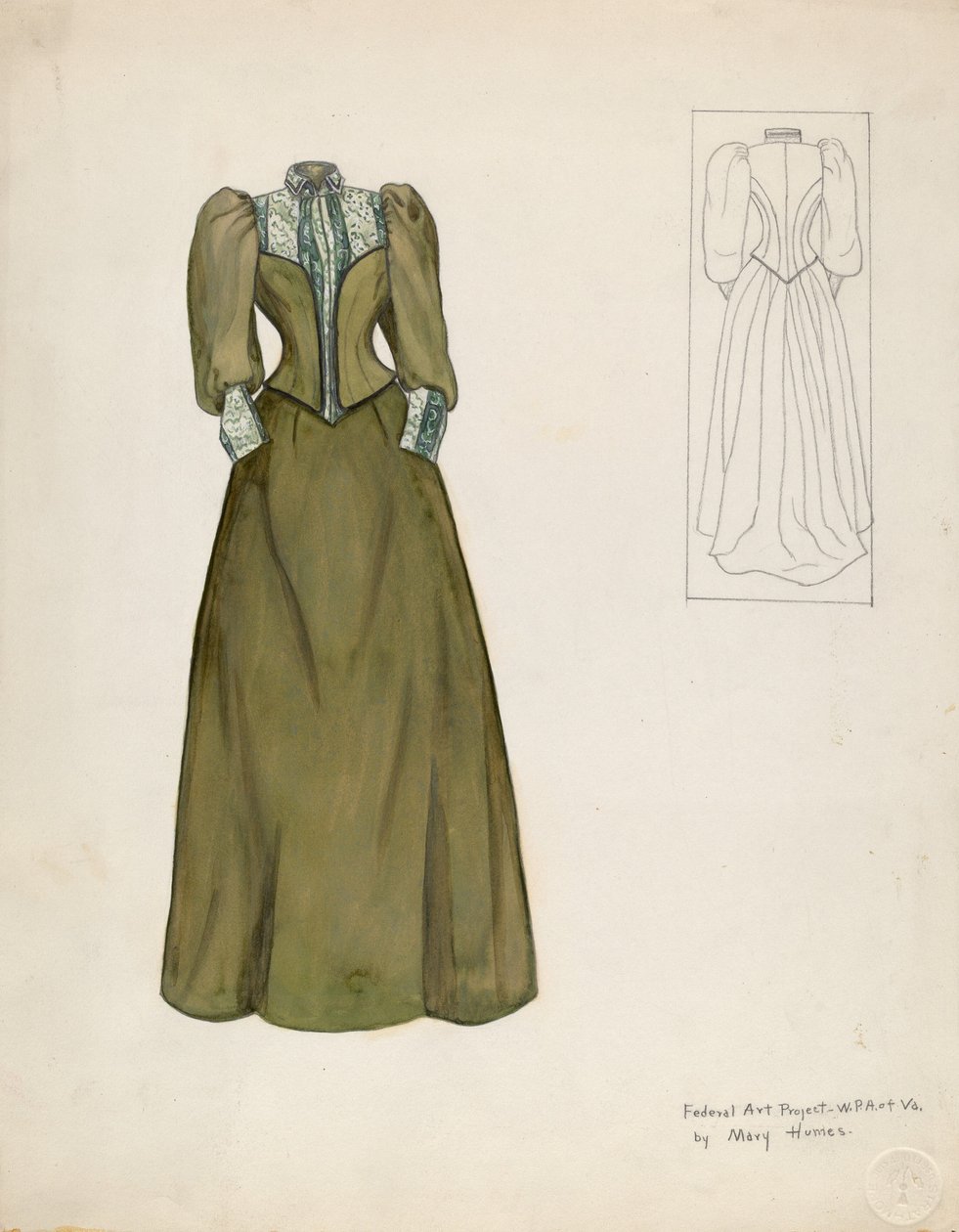 ruha, c. 1937. alkotó: Mary E Humes
