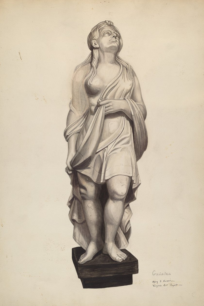 Galatea figurafej, c. 1940. alkotó: Mary E Humes