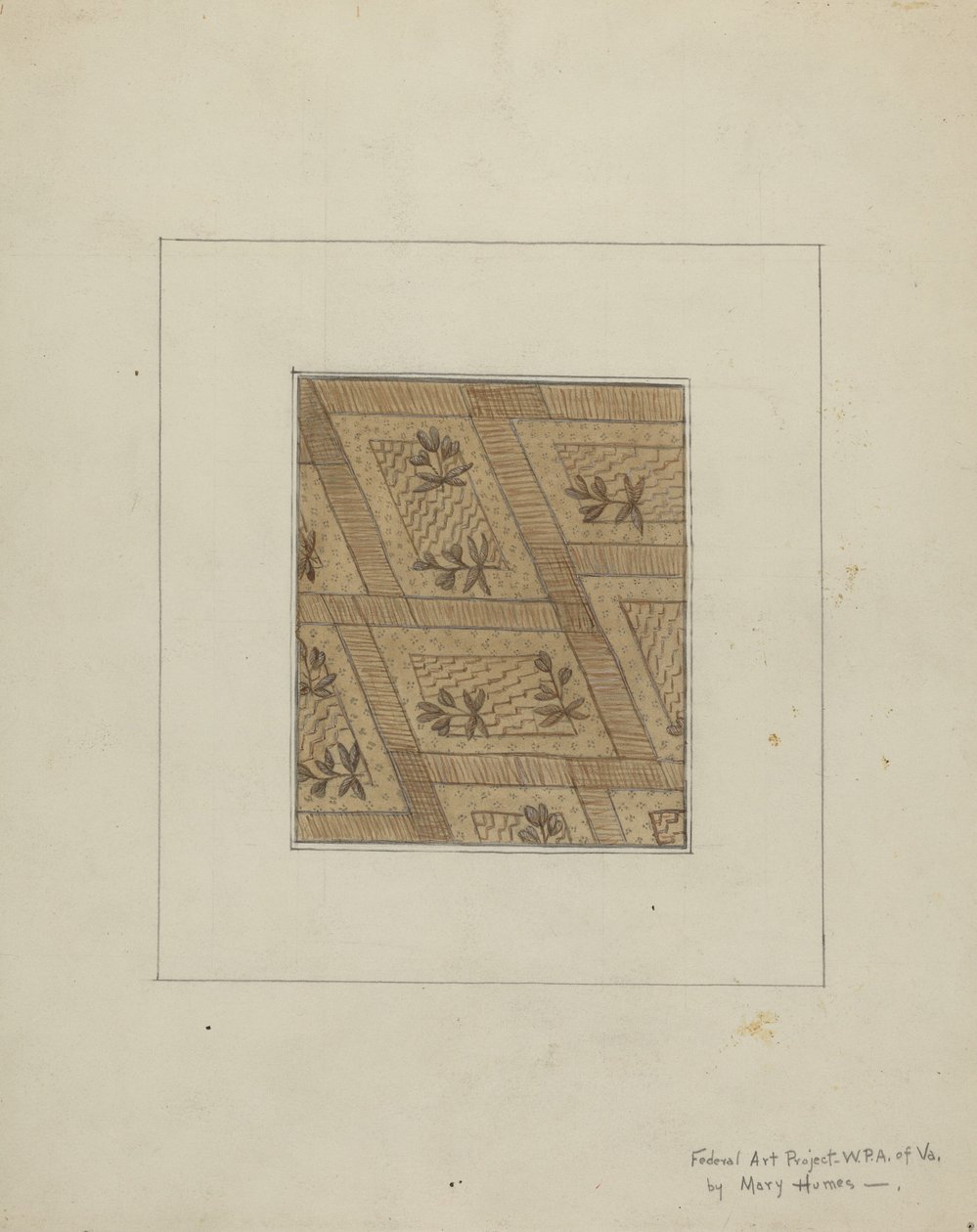 Anyag ruha, c. 1937. alkotó: Mary E Humes