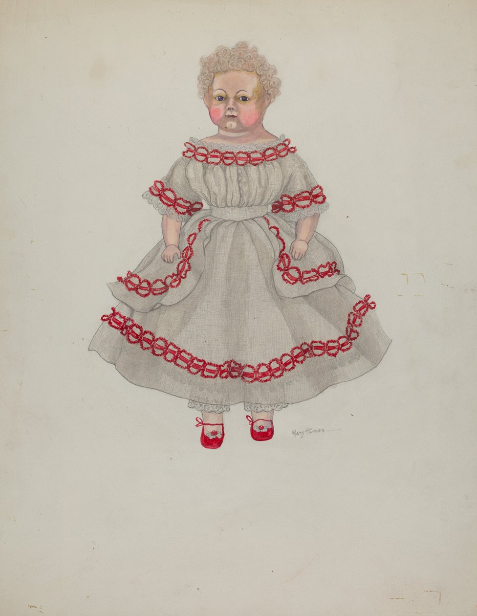 Viaszbaba, c. 1936. alkotó: Mary E Humes