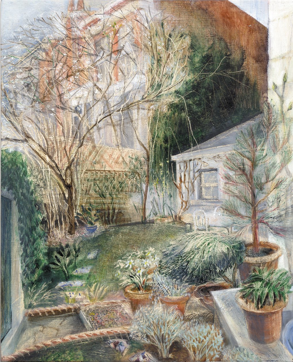 London Garden, 2002 (olaj, fedélzeten) alkotó: Mary Kuper