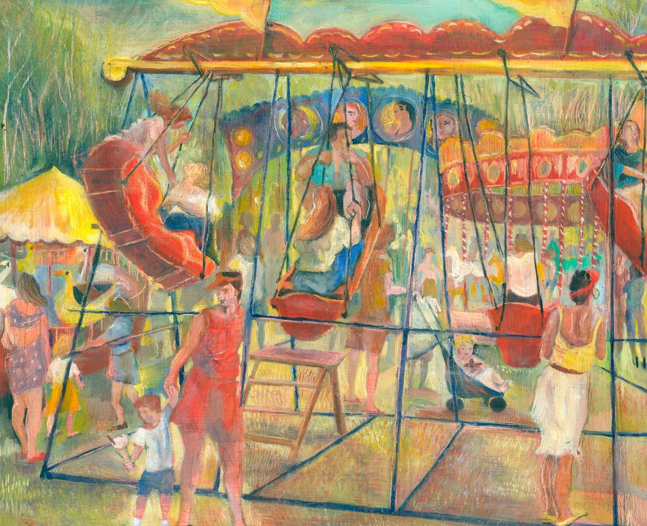 Lengőcsónakok, 2006 (olaj a fedélzeten) alkotó: Mary Kuper