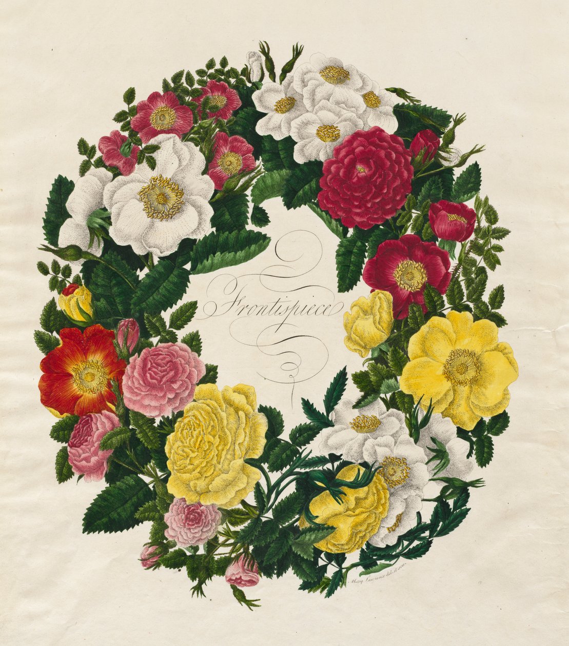 Rózsakoszorú, 1799. alkotó: Mary Lawrence
