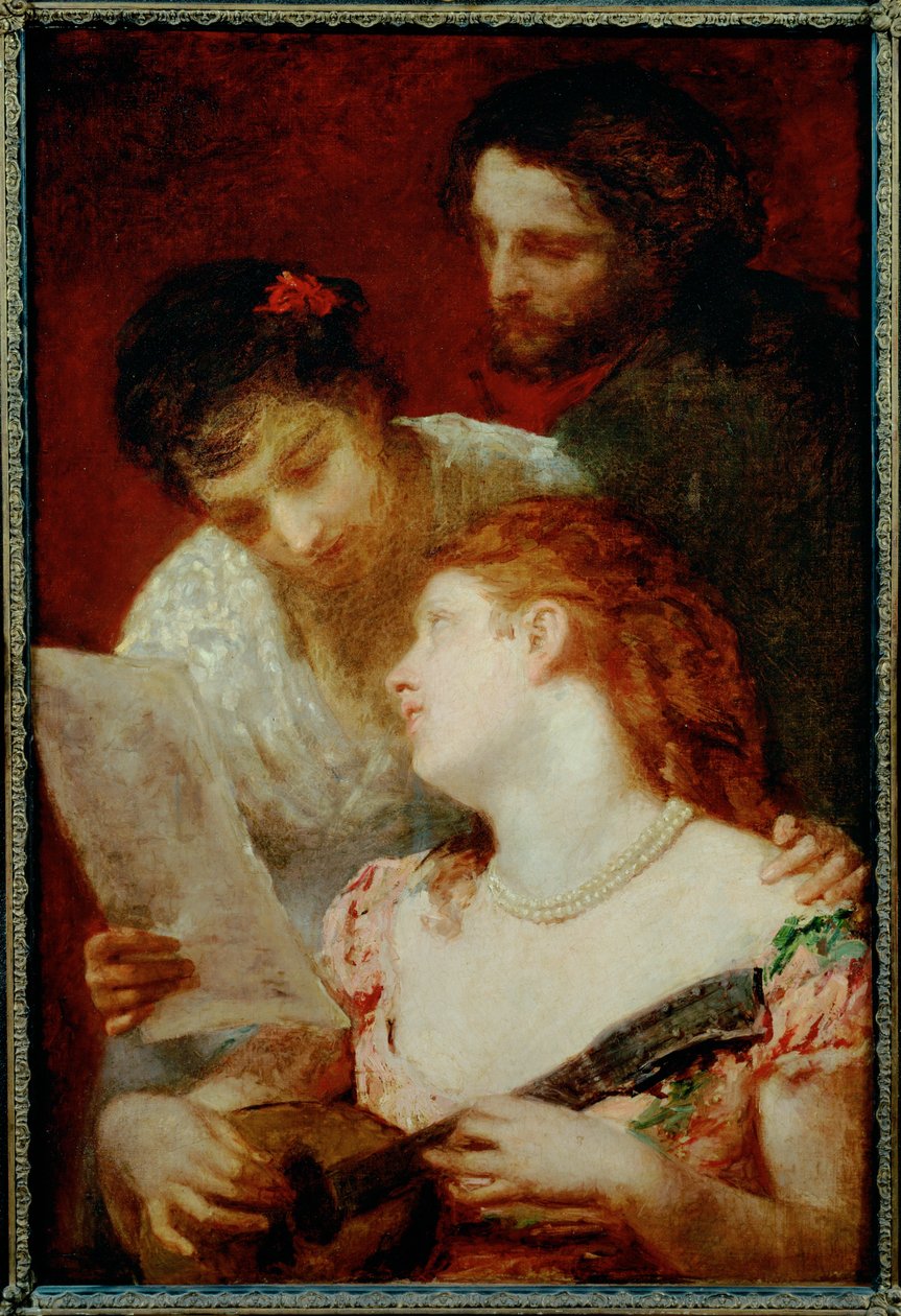 A musical party ... (festmény vászonra) alkotó: Mary Stevenson Cassatt