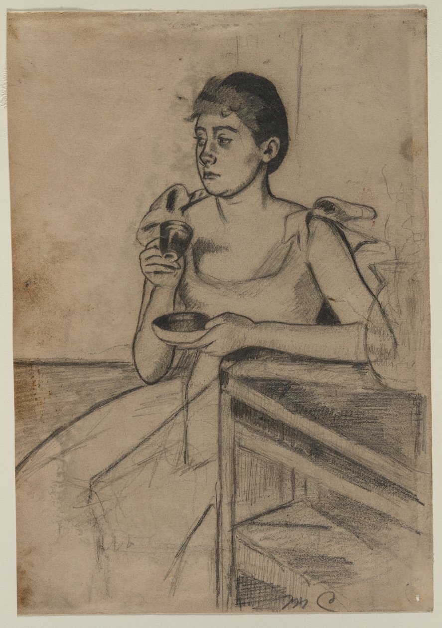 Vacsora utáni kávé alkotó: Mary Cassatt