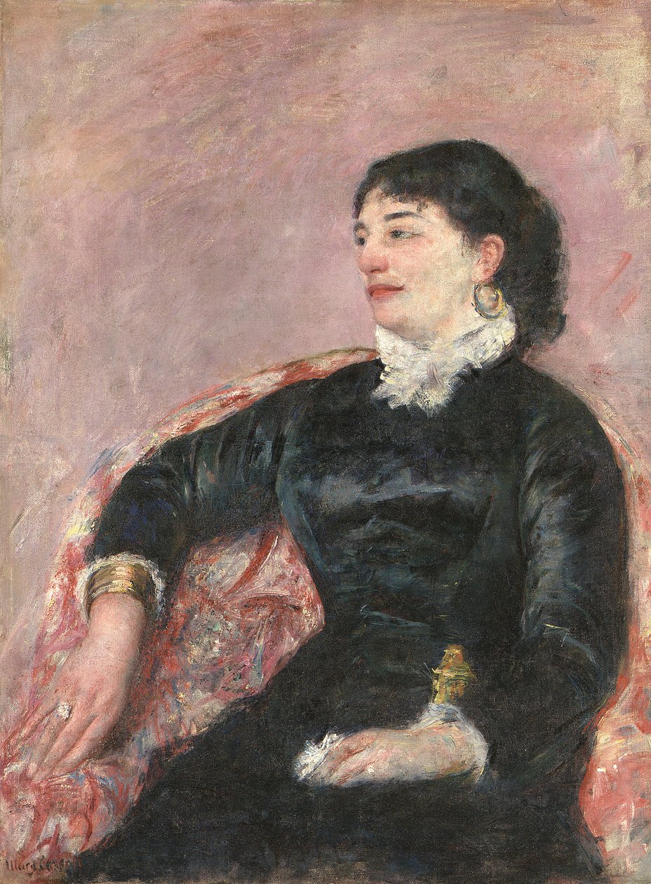 Egy olasz hölgy portréja alkotó: Mary Cassatt