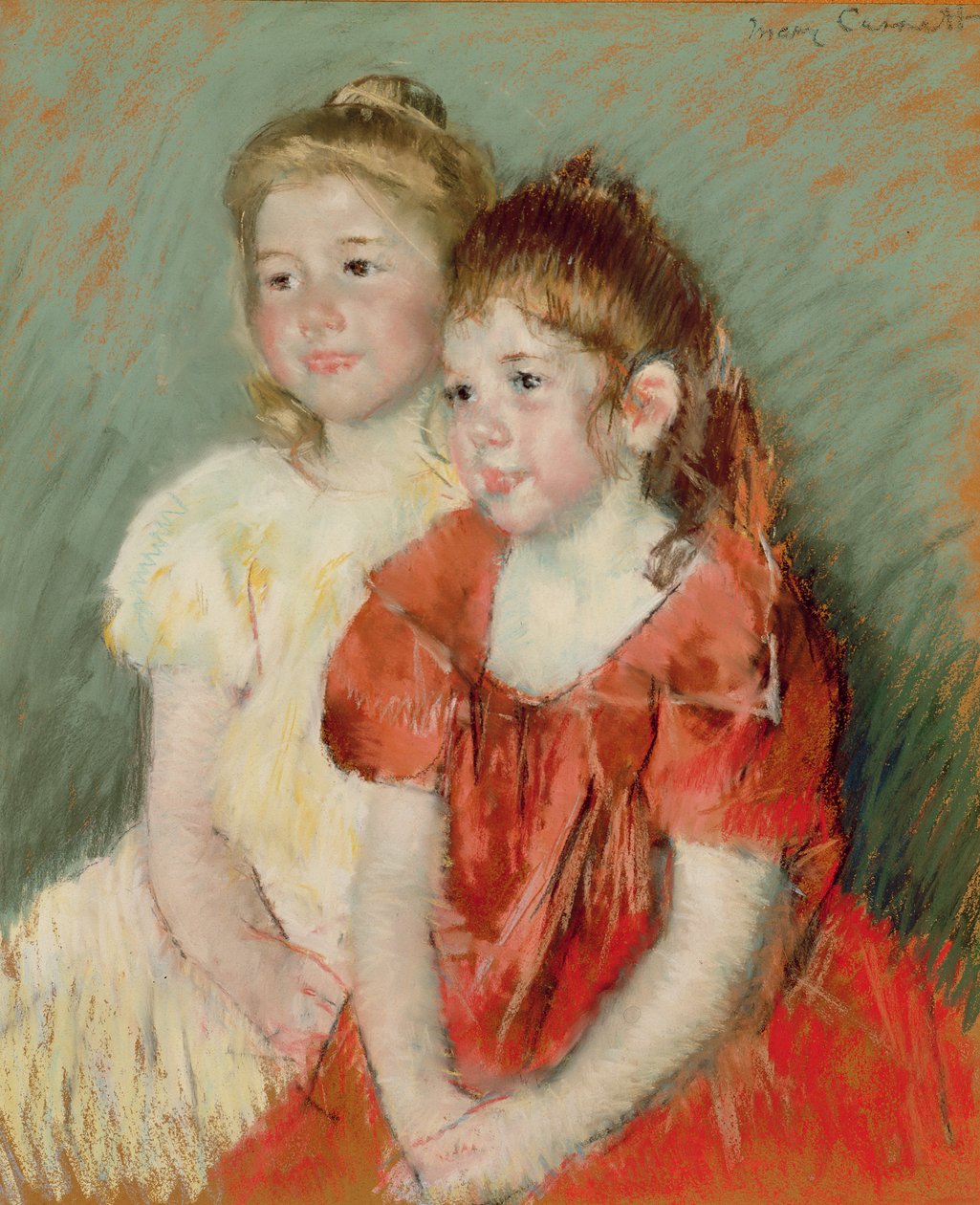 Fiatal lányok, 1900 körül (pasztell, papíron) alkotó: Mary Stevenson Cassatt
