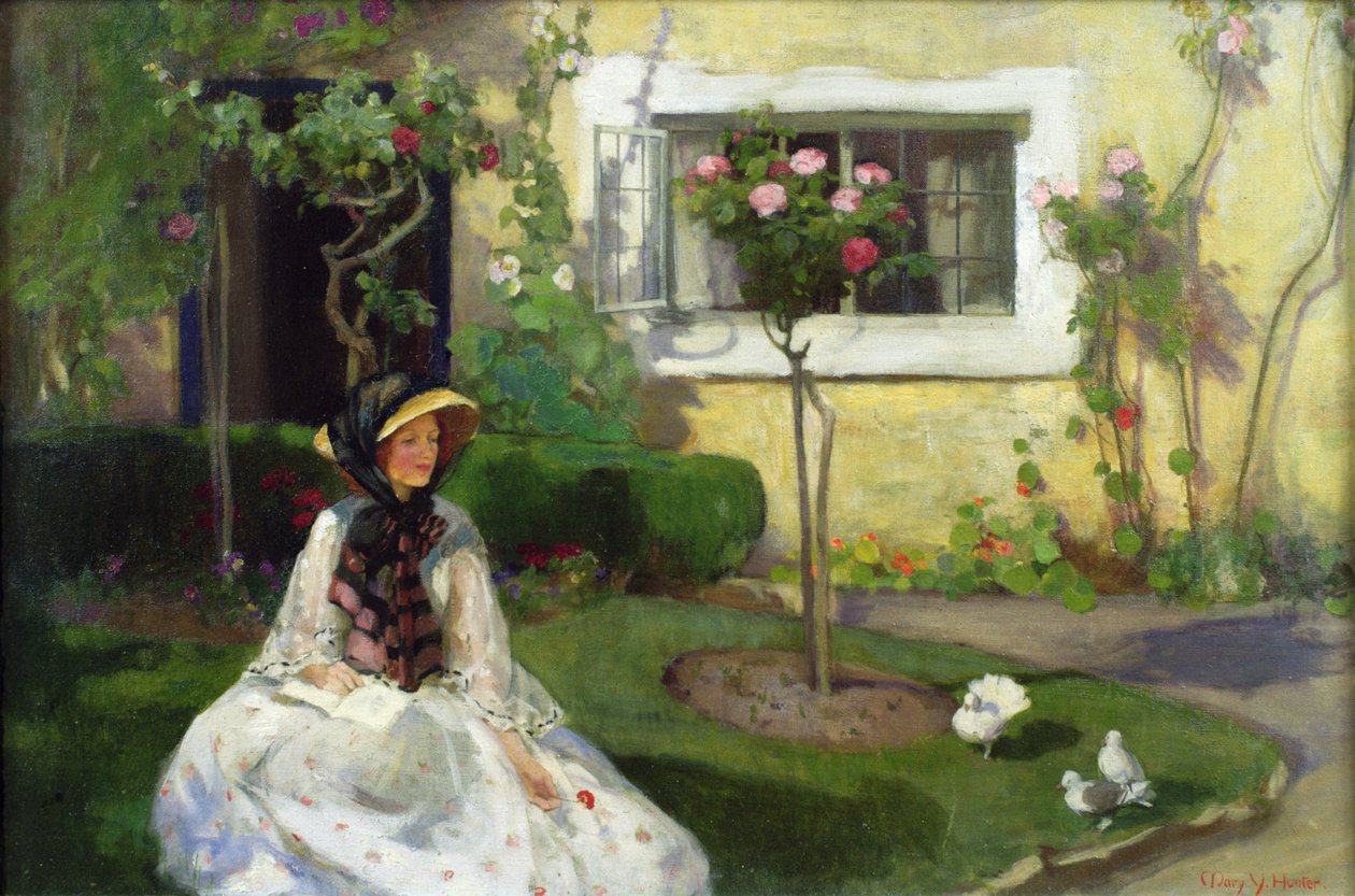 Egy csendes pillanat (olaj, vászon) alkotó: Mary Young Hunter