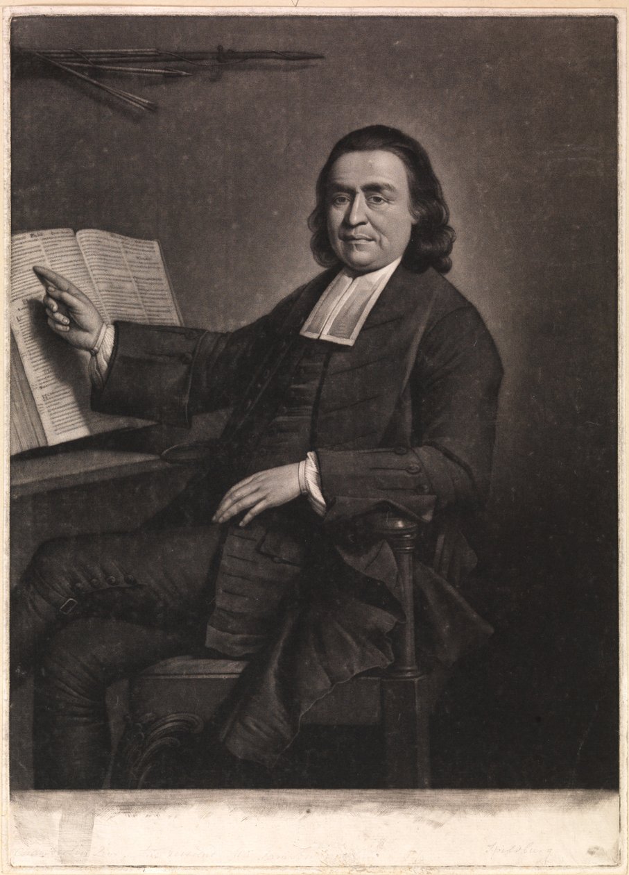 Samson Occom tiszteletes, Jonathan Spilsbury metszete, 1768 (mezzotint) alkotó: Mason Chamberlin