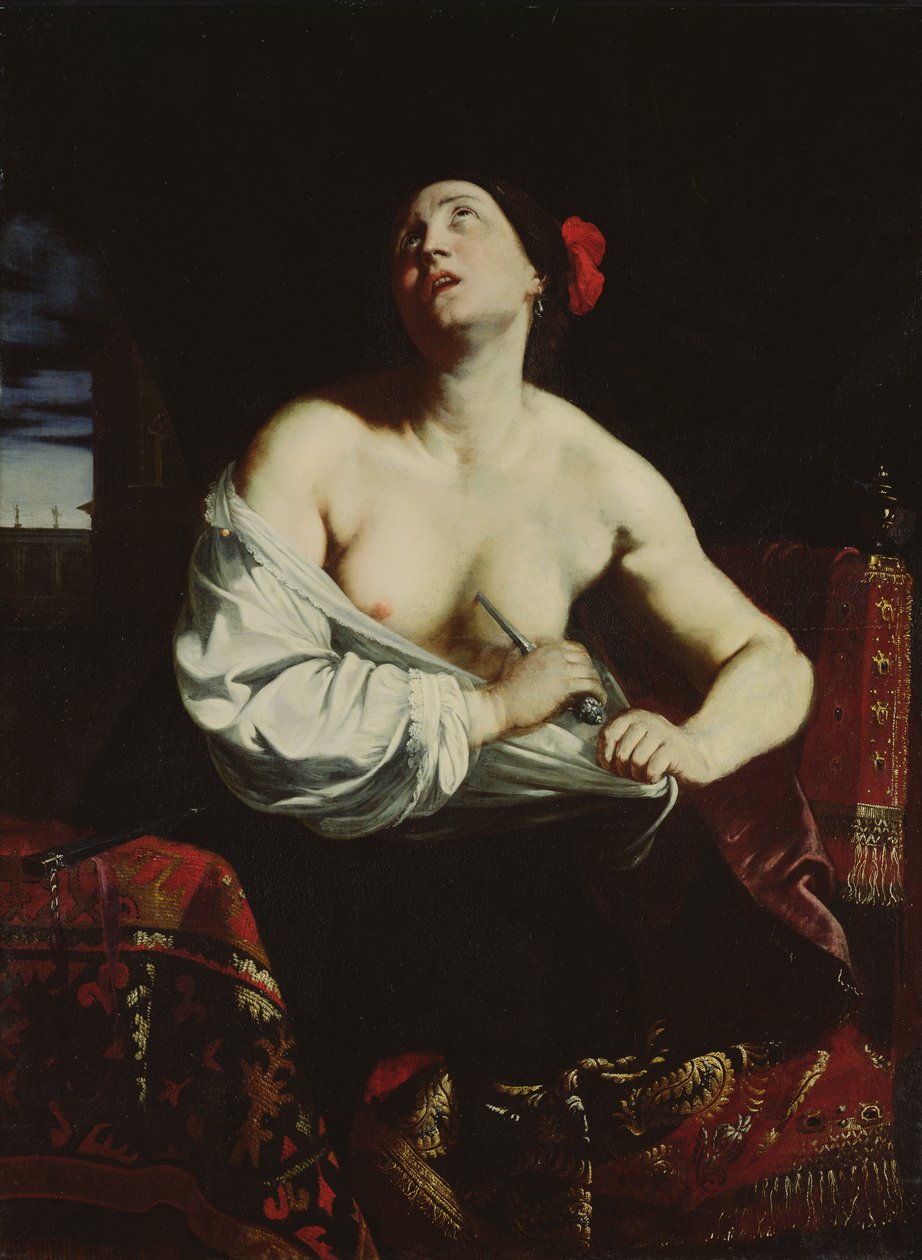 Lukrécia, 1640 körül alkotó: Massimo Stanzione
