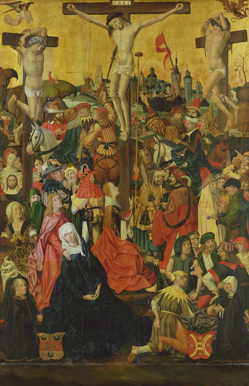 A keresztre feszítés, 1500 körül (lásd még: 182371) alkotó: Hamburg Master