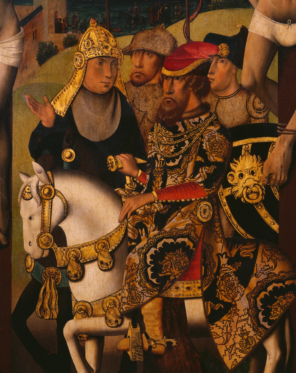 Passió-triptichon, keresztre feszítés, központi panel, részlet (lásd még: 345855) alkotó: Master of St. Godelieve Legend