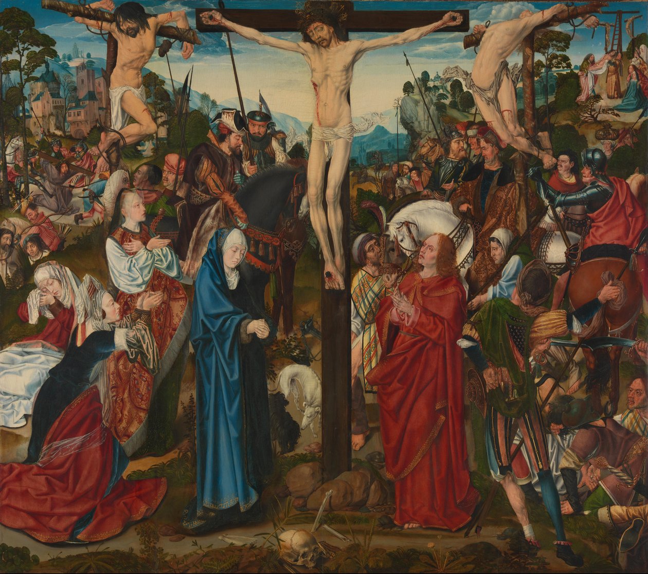 Keresztre feszítés alkotó: Master of the Aachen Altar de l