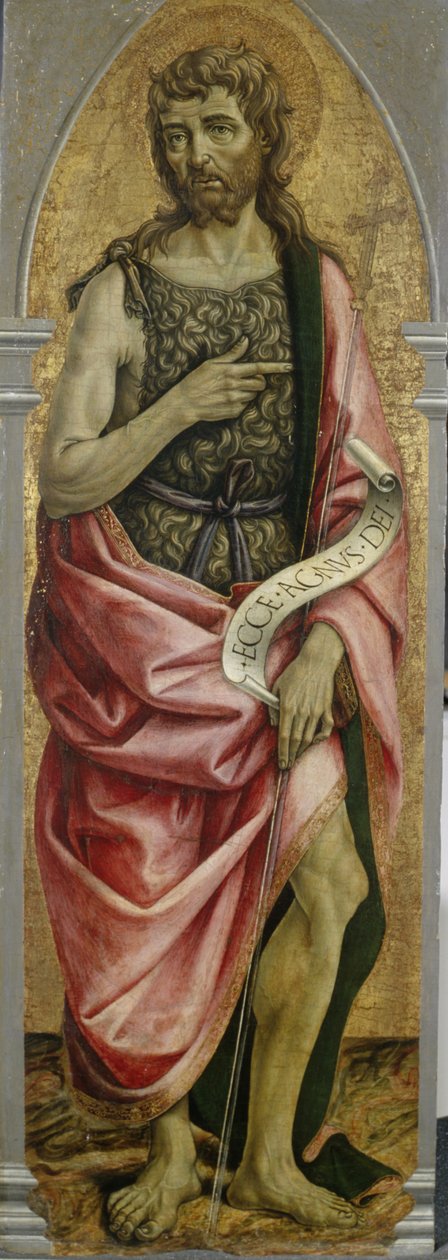 Keresztelő János, 1480 körül (tempera nyárfán) alkotó: Master of the Gardner Annunciation Master of the Gardner Annunciation