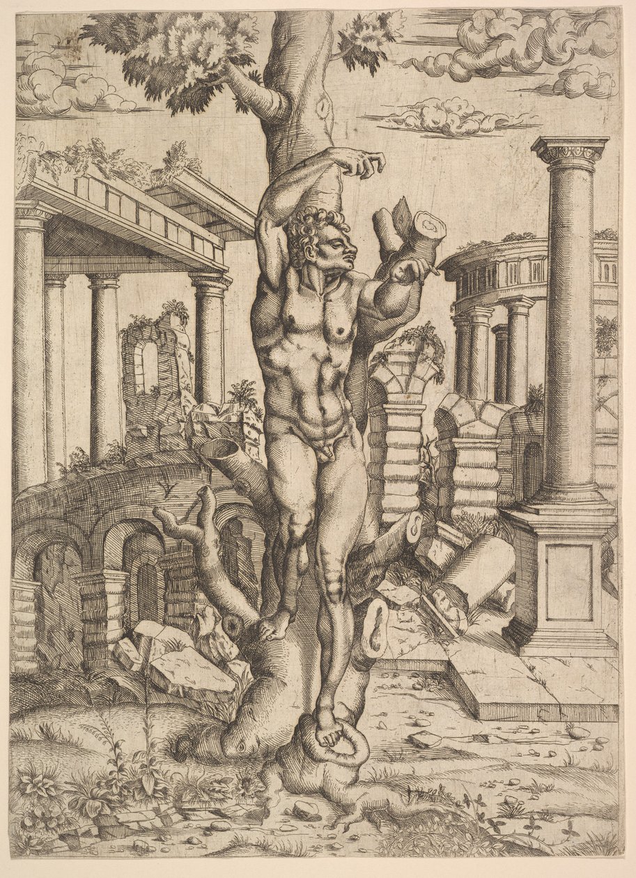 Ember a fával szemben, kb. 1543-44. alkotó: Master IQV