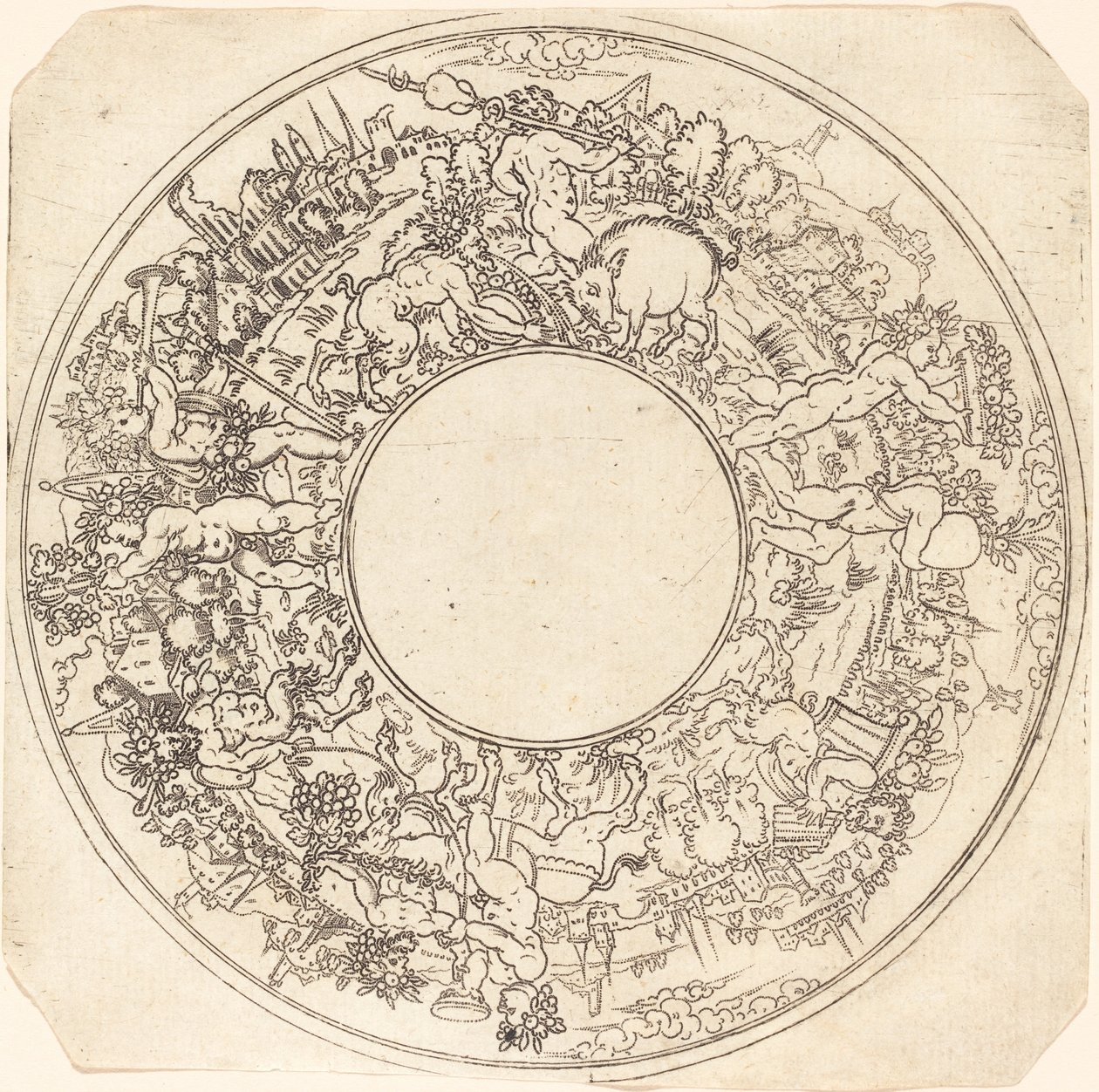 Bacchus a szamáron alkotó: Master IS.