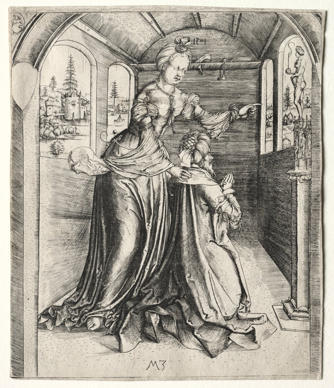 Salamon bálványokat imádó, 1501. alkotó: Master MZ