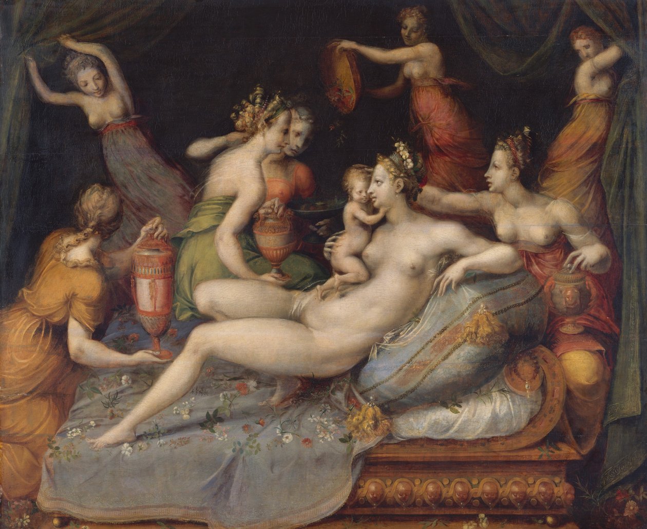 Cupido születése. alkotó: Master of Flora