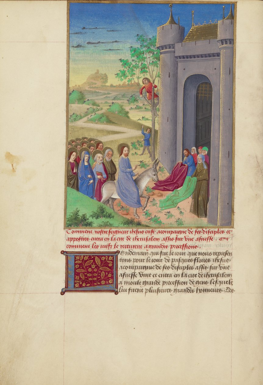 A jeruzsálemi bevonulás alkotó: Master of Guillaume Lambert
