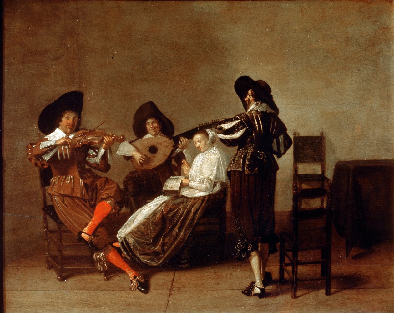 „Zenés est”, 17. század eleje. alkotó: Master of Haarlem