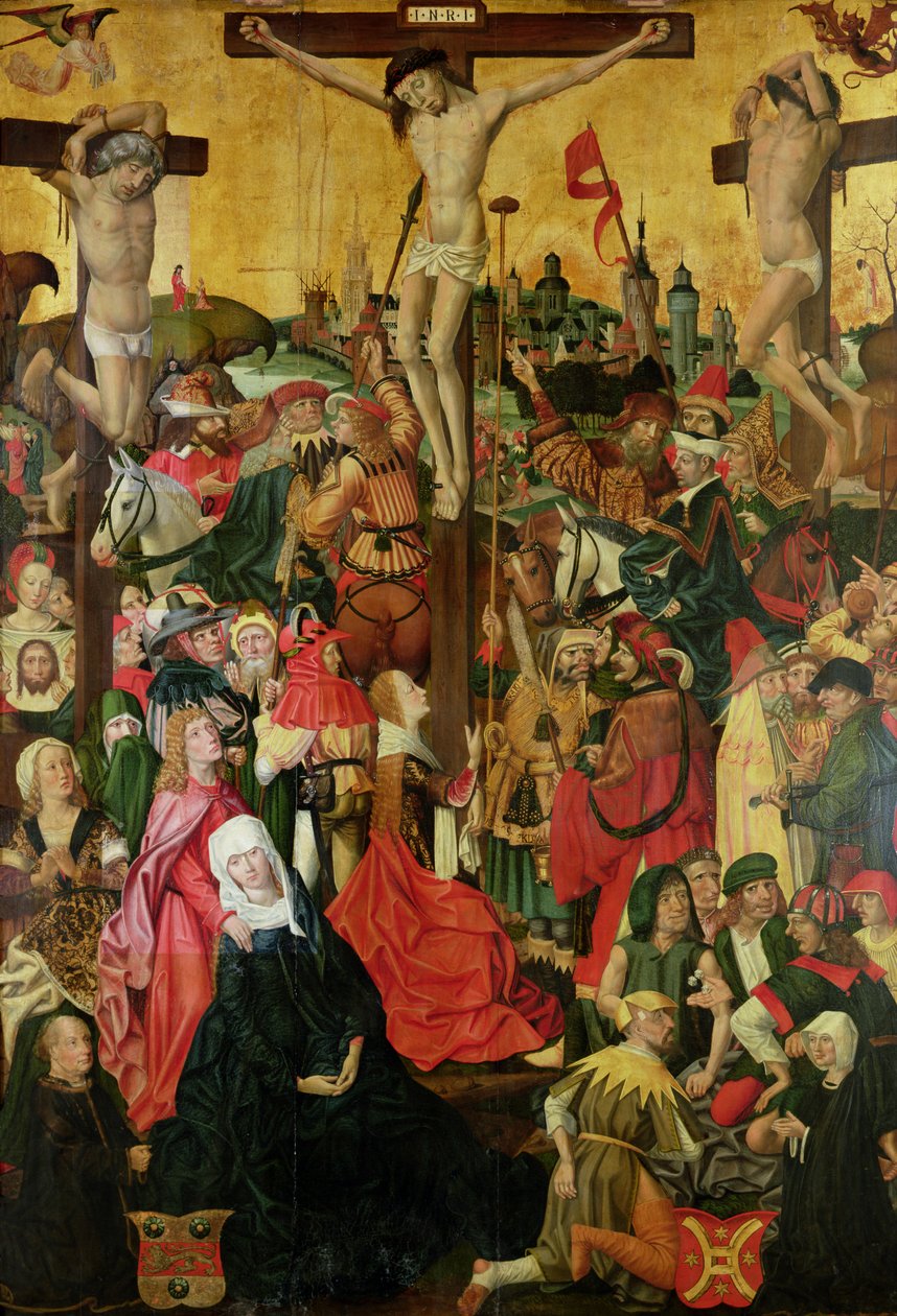 A keresztre feszítés, 1500 körül (lásd még: 148971) alkotó: Master of Hamburg