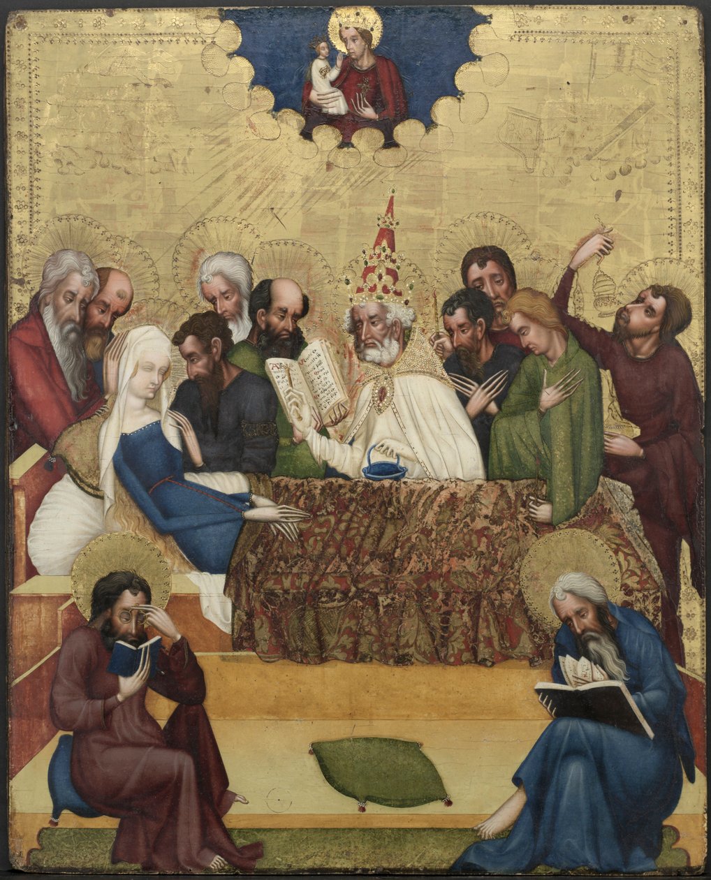 A Szűz halála, c. 1400. alkotó: Master of Heiligenkreuz