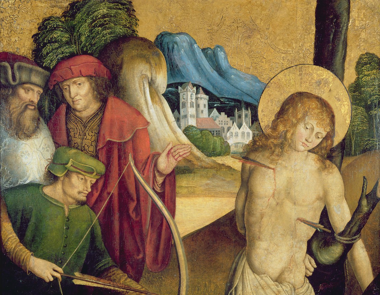Szent Sebestyén mártíromsága, 1505-10 körül alkotó: Master of Sigmaringen