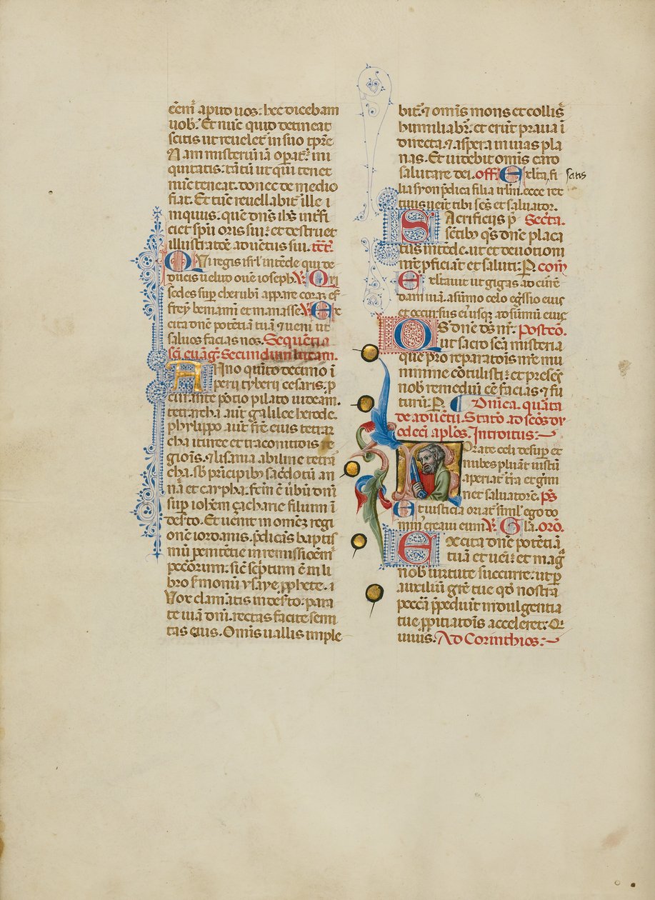 R kezdőbetű: Szent Péter alkotó: Master of the Brussels Initials