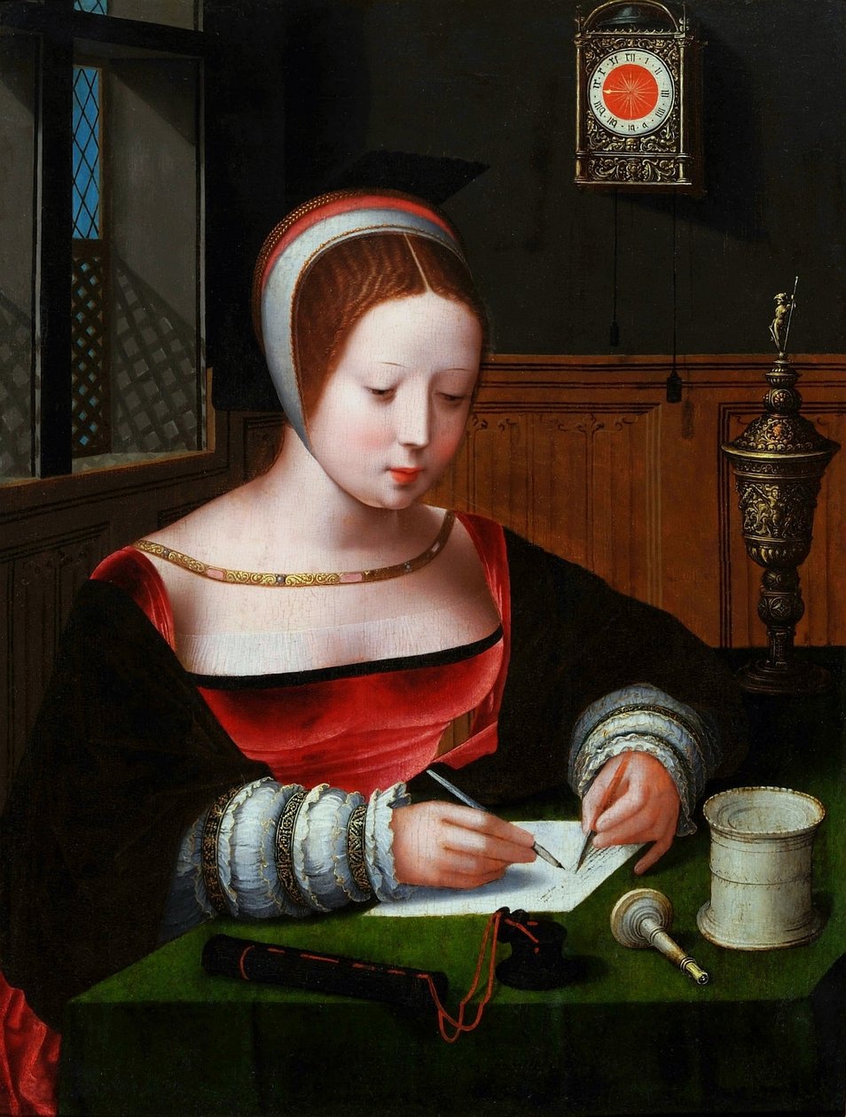 Mária Magdolna írása. alkotó: Master of the Female Half Lengths