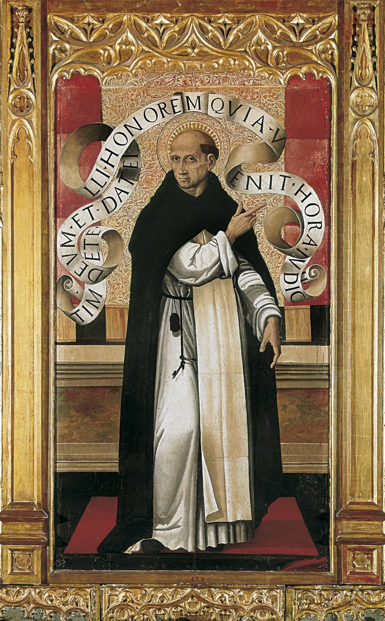 Saint Vincent Ferrer (1350-1419) (festmény) alkotó: Master of the Grifo