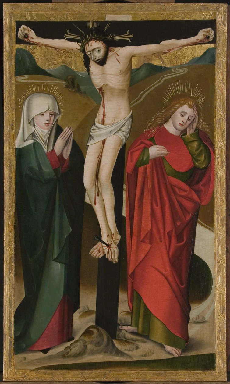A keresztre feszítés alkotó: Master of the Hanover Marktkirche Altar