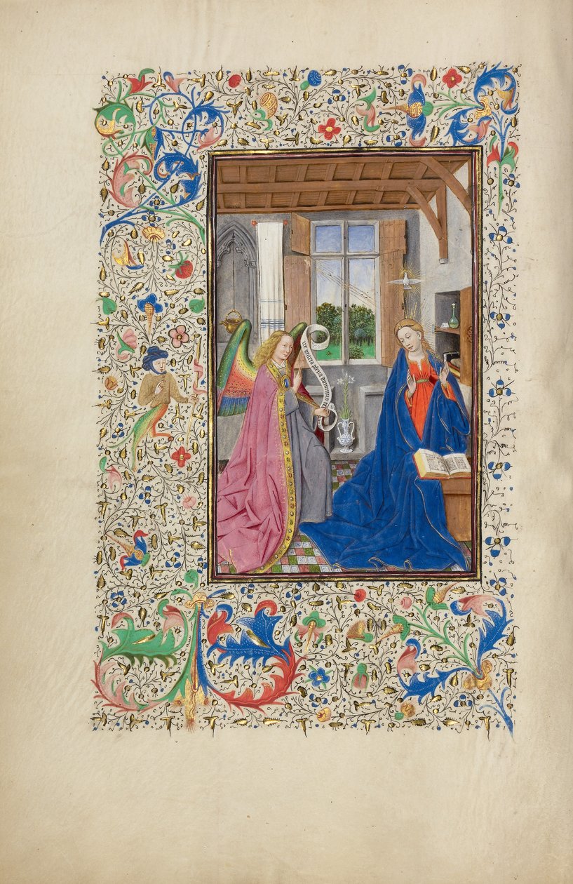 Az Annunciáció alkotó: Master of the Llangattock Hours