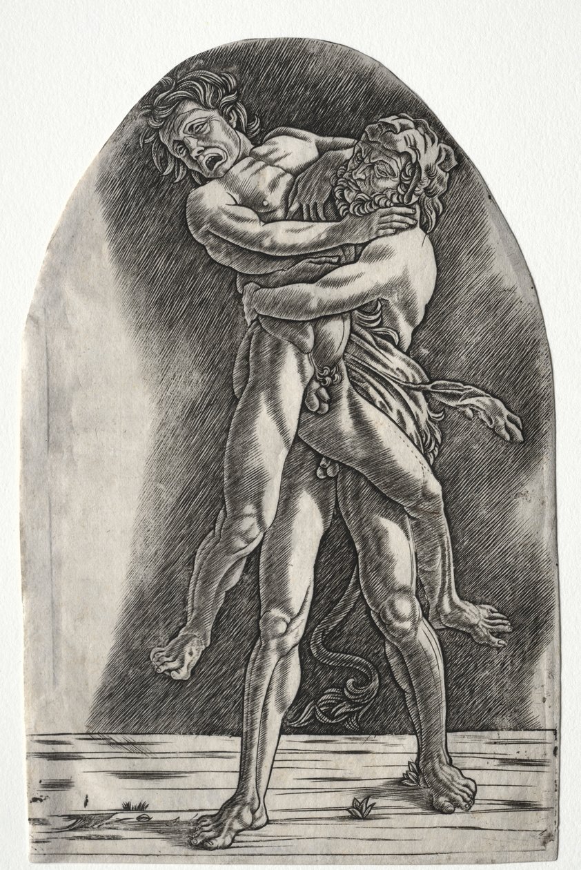 Herkules és Antaeus, 1510 körül. alkotó: Master of the Year 1515