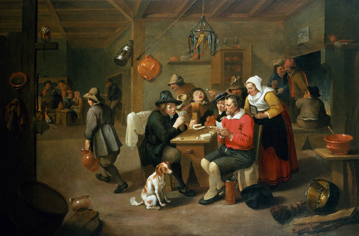 A kártyajátékosok alkotó: Matheus van Helmont