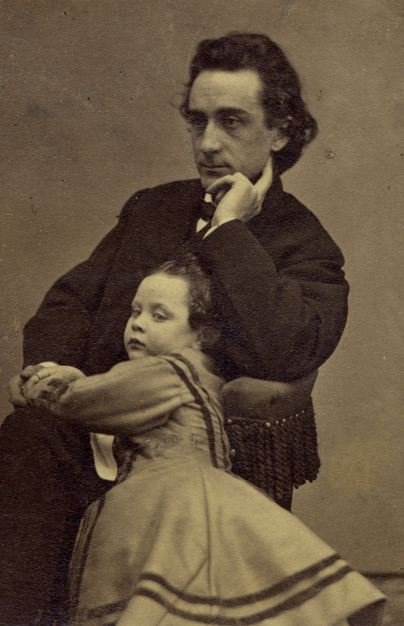 Edwin Booth és lánya, Edwina alkotó: Mathew B. Brady