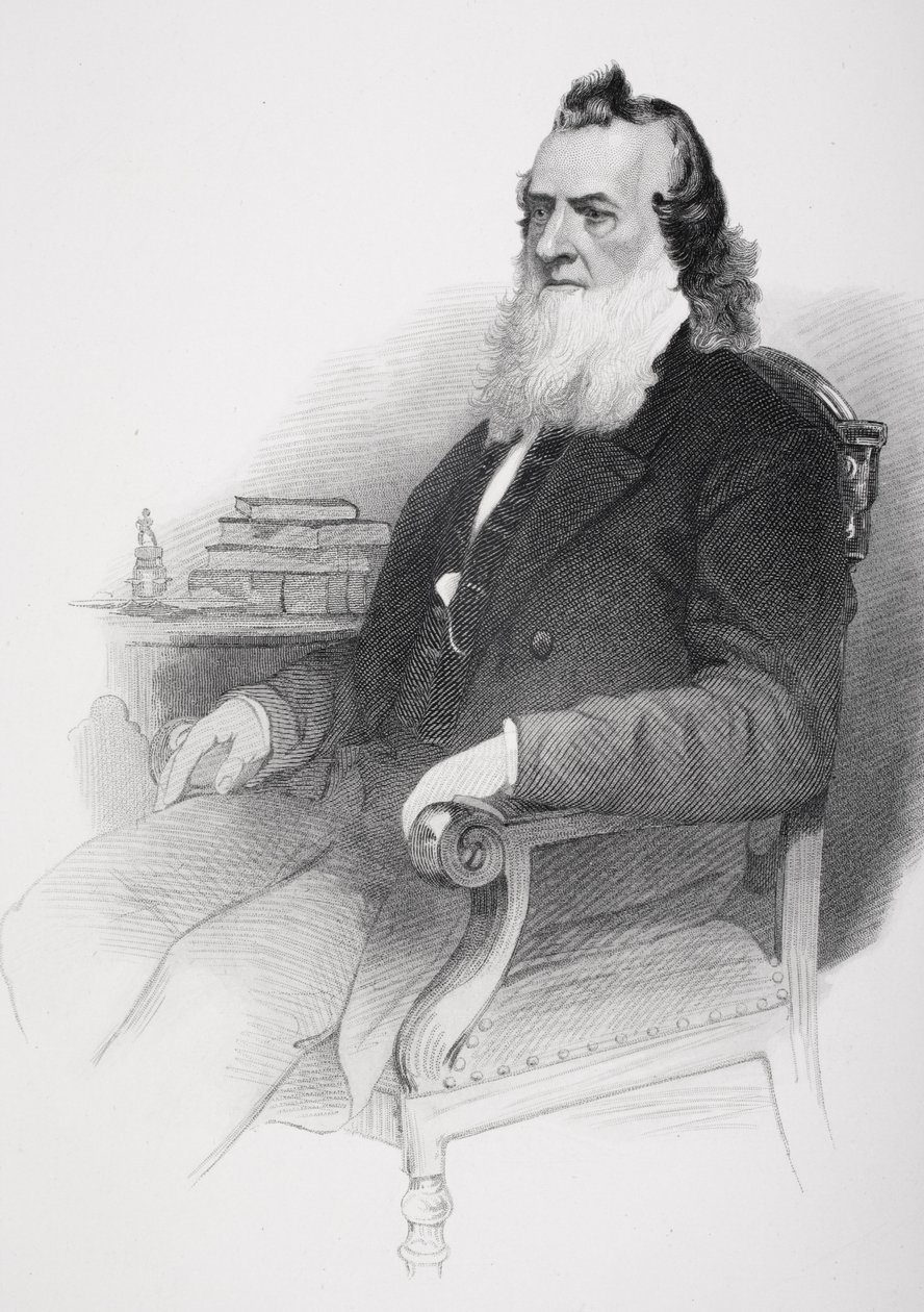 Gideon Welles (1802-78) portréja alkotó: Mathew B. Brady