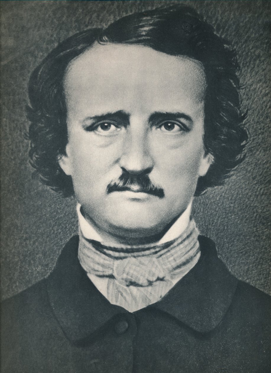 Edgar Allan Poe, 1840, 1939 alkotó: Mathew B. Brady