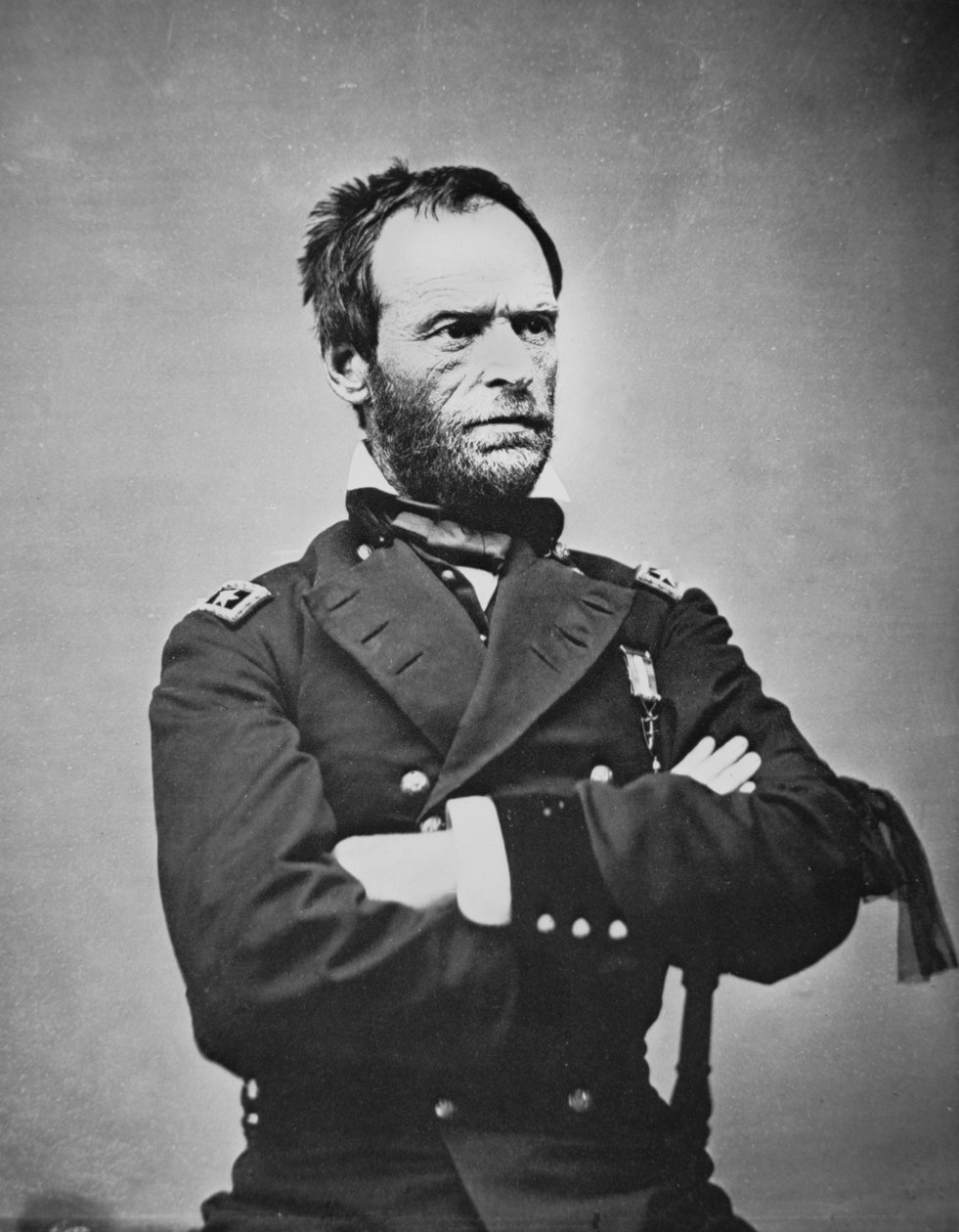 William T. Sherman tábornok (1820-91) (f/w fotó) alkotó: Mathew Brady