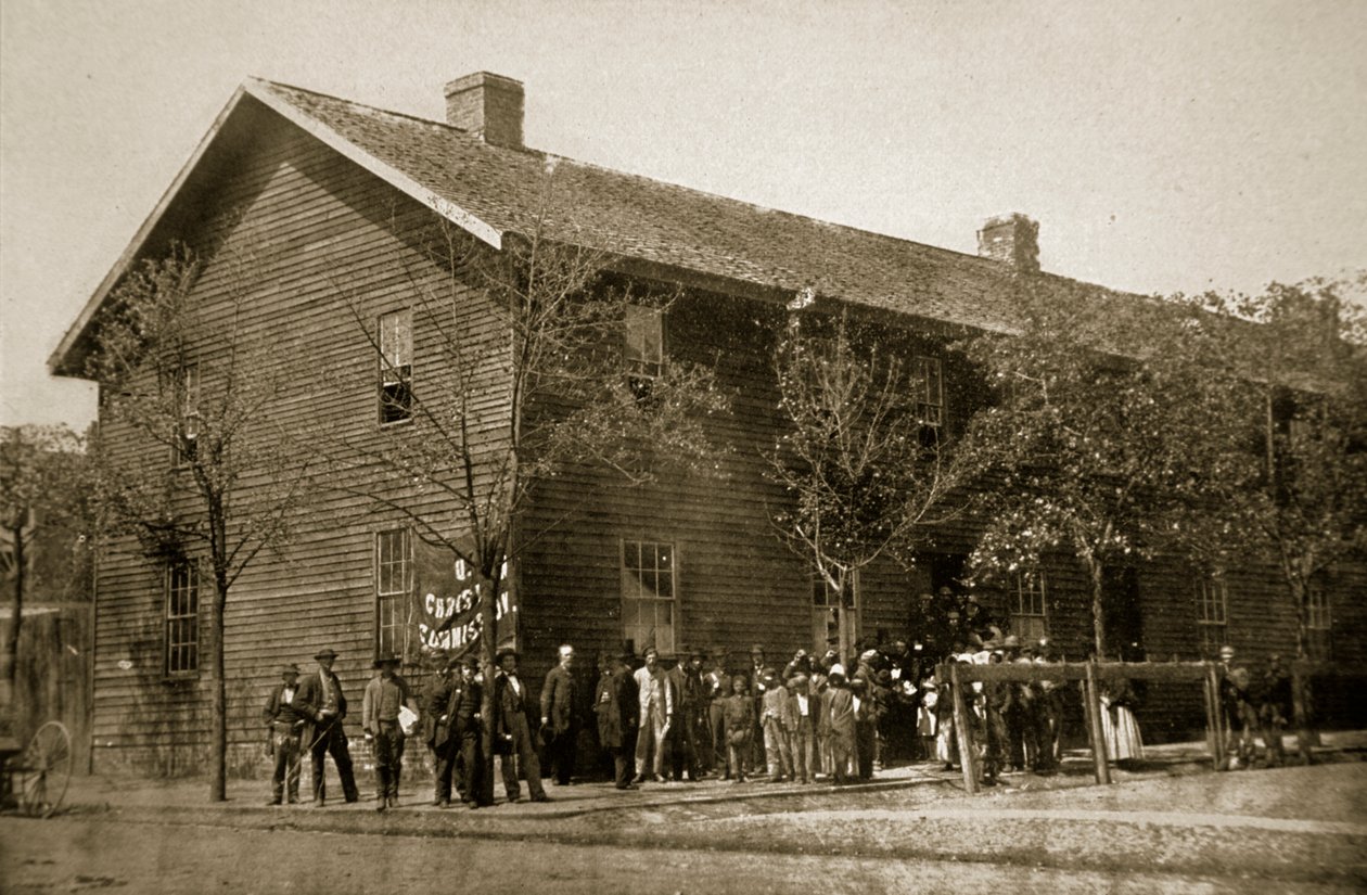 A Keresztény Bizottság főhadiszállása, Richmond, 1861-65 alkotó: Mathew B. Brady