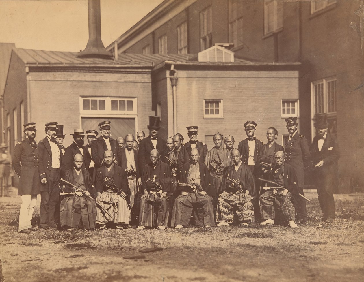 [Japán Nagykövetség, Navy Yard, Washington, DC], 1860. alkotó: Mathew Brady