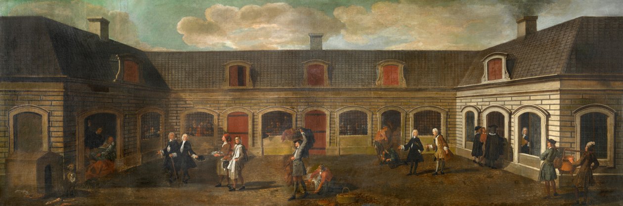 A börtön (olaj, vászon) alkotó: Mathias de Visch