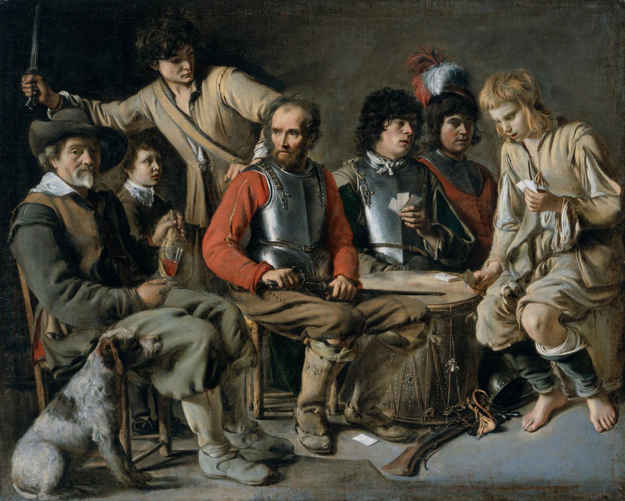 "Egy veszekedés", 1640 alkotó: Mathieu Le Nain